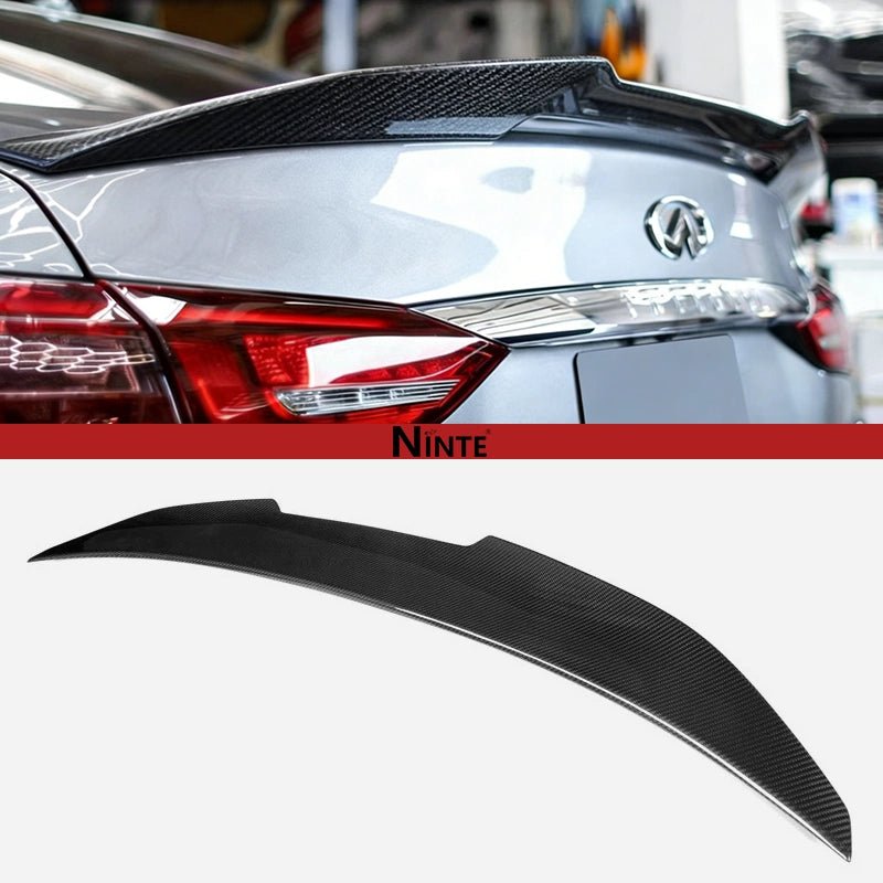 NINTE PSM Style Rear Spoiler For 2014 - 2024 Infiniti Q50 ABS Trunk Spoiler Wing Splitter - NINTE
