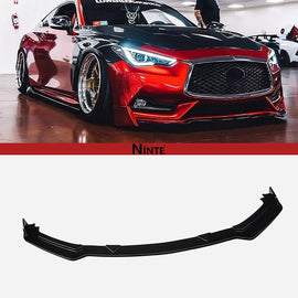 NINTE For 2017 - 2023 Infiniti 2nd Gen. Q60 V37 Front Lip Front Bumper Lip Chin Spoiler Splitter - NINTE