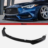 NINTE JDM V2 Style Front Lip For 2017-2023 Infiniti 2nd Gen. Q60 V37