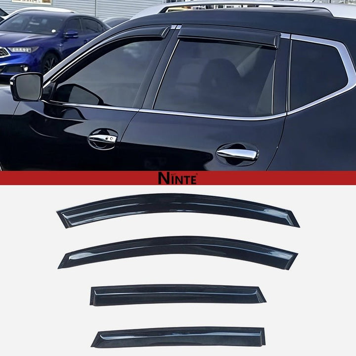 NINTE Window Visor Rain Guard Deflector FOR 2017 - 2022 NISSAN Rogue Sport - NINTE