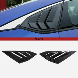 NINTE For 2018 - 2022 Honda Accord 10th 1/4 Quarter Panel Rear Side Window Louver ABS Carbon Fiber Look - NINTE