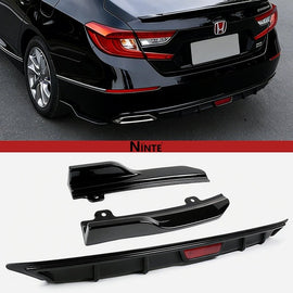 NINTE Rear Diffuser Valance + Side Corner Apron Spats For 2018 - 2022 Honda 10th Accord - NINTE