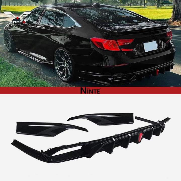 NINTE Yoder V2 Style Rear Diffuser For 2018 - 2022 Honda 10.5th Gen Accord - NINTE