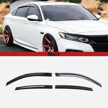 Load image into Gallery viewer, NINTE Window Visor Rain Guard Deflector For 2018 - 2022 Honda 10TH Accord Black Trim - NINTE