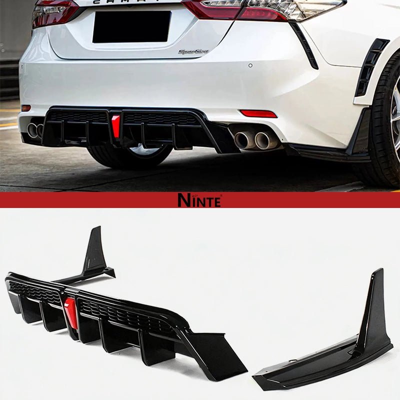 NINTE Yofer V2 Rear Diffuser+Corner Extension For 2018-24 Toyota Camry ...