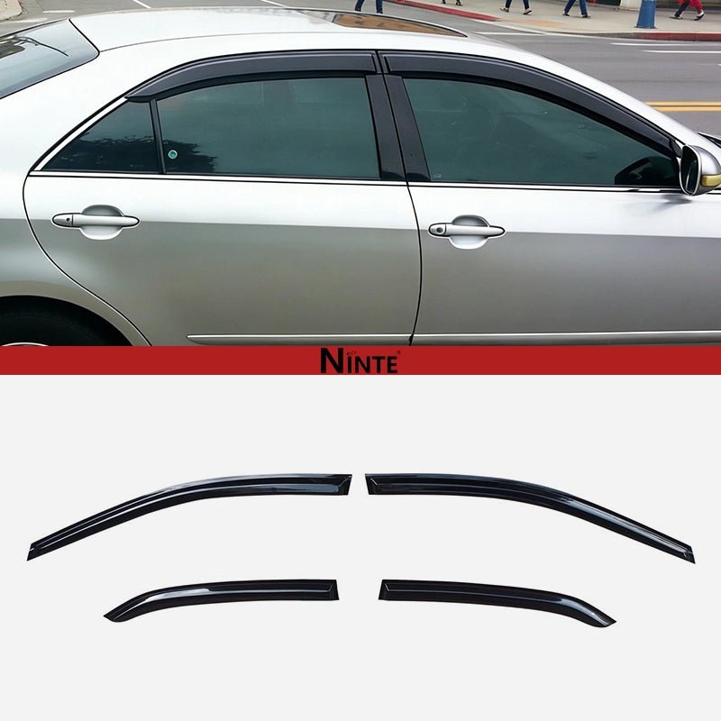 NINTE For 2018 - 2024 TOYOTA CAMRY Black Trim Window Visor Rain Guard Deflector - NINTE