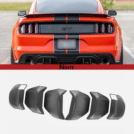 NINTE Smoked Tail Light Lamp Cover Guard Trim For 2018 - 2025 FORD Mustang - NINTE