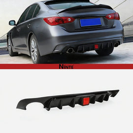 NINTE Rear Lip With Break Light For 2018 - 2024 INFINITI Q50 Rear Bumper Diffuser - NINTE