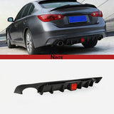 NINTE Rear Lip With Break Light For 2018-2024 INFINITI Q50 Rear Bumper Diffuser