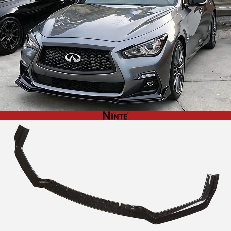 NINTE Front Lip For 2018 - 2024 Infiniti Q50 Sport Front Bumper Spoiler Splitter - NINTE