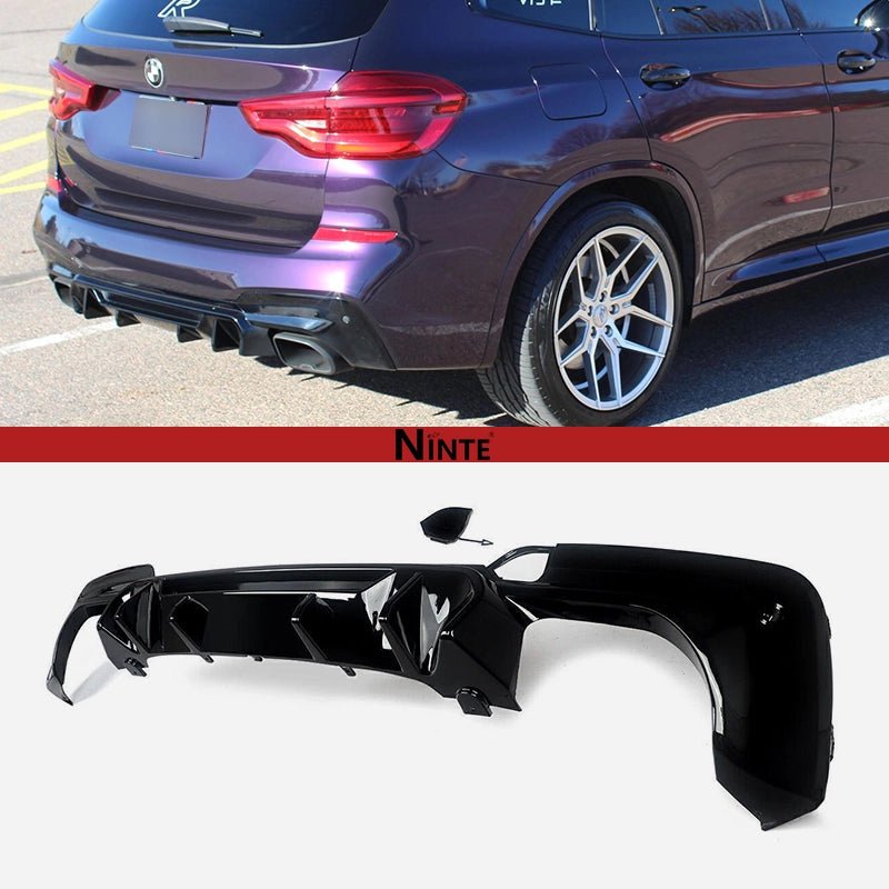 NINTE Rear Diffuser For 2018 - 2021 BMW Pre - LCI G01 X3 M - Sport M40i - NINTE
