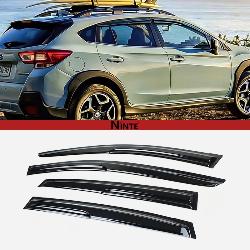 NINTE For 2018 - 2023 Subaru Crosstrek Smoke Window Visor Rain Guard Vent Shade Deflector - NINTE