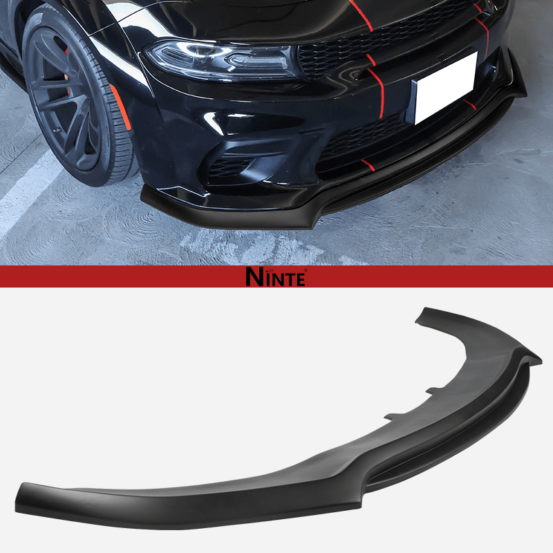 NINTE For 2020 - 2023 Dodge Charger SRT Hellcat Widebody Front Bumper Lip Splitter Double Layer Style - NINTE