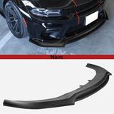 NINTE V4 Style 1PC Front Lip Fits 2020-2023 Dodge Charger Widebody SRT Double Layer Style