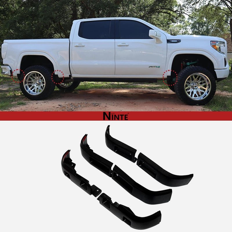 NINTE Front and Rear Mud Flap Delete Kit For 2019 - 2026 GMC Sierra 1500 - NINTE