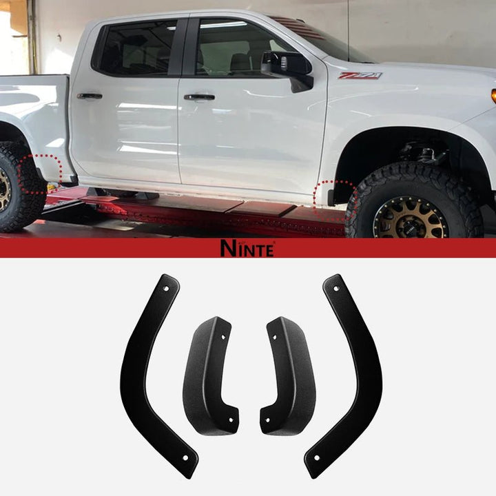 NINTE Front and Rear Mud Flap Delete Kit For 2019 - 2026 GMC Sierra 1500 - NINTE