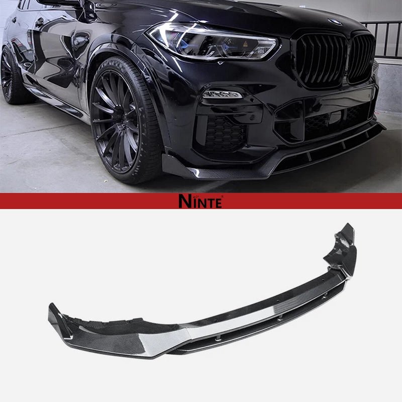 NINTE For 2019 - 2023 BMW G05 X5 M - Sport 4pc ABS Front Lip Front Bumper Splitters - NINTE