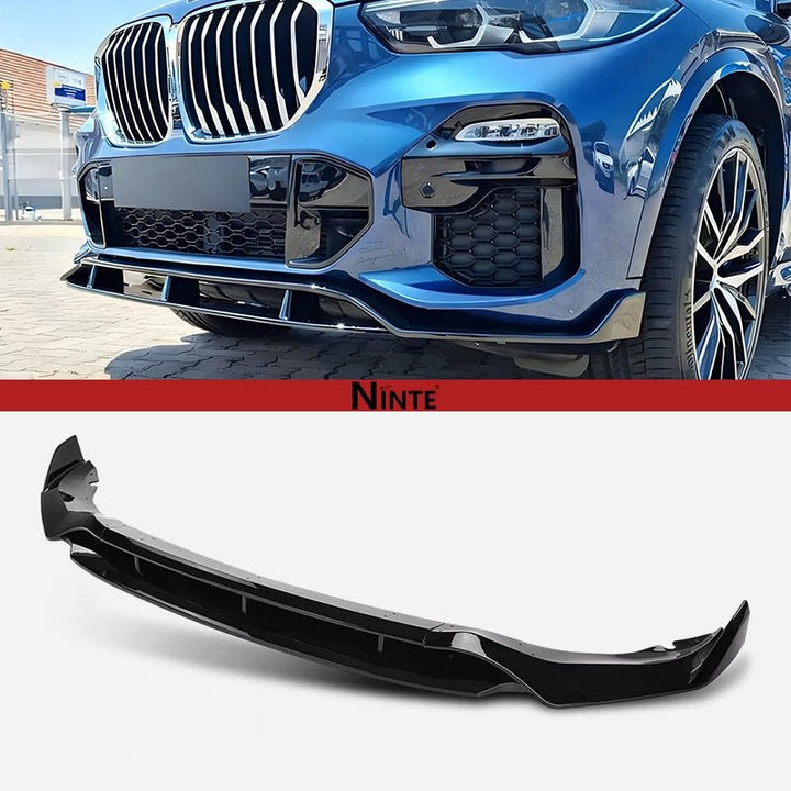 NINTE For 2019 - 2023 BMW G05 X5 M - Sport 4pc ABS Front Lip Front Bumper Splitters - NINTE