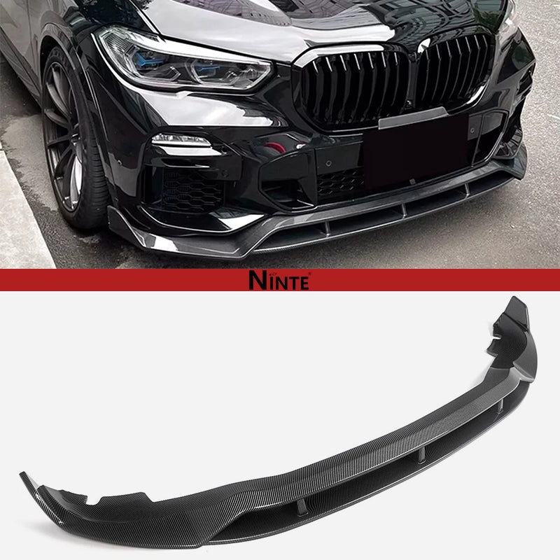 NINTE GT Style Front Lip For 2019 - 2023 BMW G05 X5 M - Sport 2 PCs - NINTE
