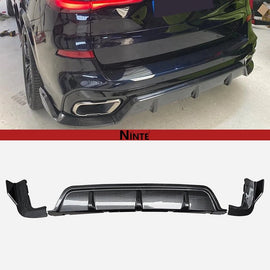 NINTE For 2019 - 2025 BMW G05 X5 Rear Diffuser M Sport ABS Painted Rear Bumper Lip - NINTE