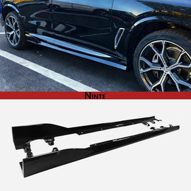 NINTE Black Knight Style Side Skirts for 2019 - 2025 BMW G05 X5 M Sport - NINTE