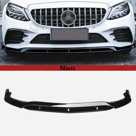 NINTE For 2019-2021 Mercedes Benz W205 C Class with AMG Package Lower Splitter Front Bumper lip