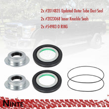 Laden Sie das Bild in den Galerie-Viewer, NINTE Front Axle Knuckle Vacuum Seal Kit &amp; U Joint Set For 2005 - 2019 Ford Super Duty F250 F350 F450 F550 - NINTE