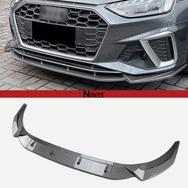 NINTE V Style Front Lip For 2020 - 2024 Audi A4 S4 B9.5 Sline - NINTE