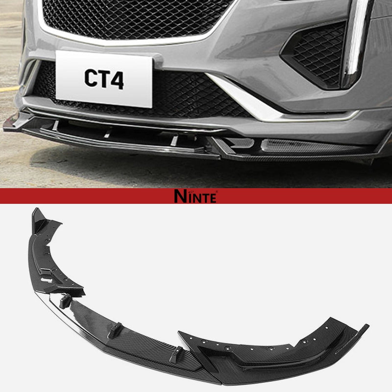 NINTE Front Lip For 2020 - 26 Cadillac CT4 Front Bumper Splitter - NINTE