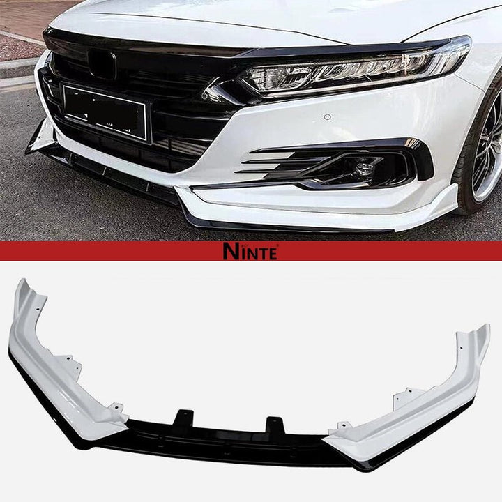 NINTE Front Lip For 2021 - 2022 Honda Accord ABS 3Pcs Front Bumper Splitters - NINTE