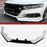 NINTE Front Lip For 2021-2022 Honda Accord ABS 3Pcs Front Bumper Splitters