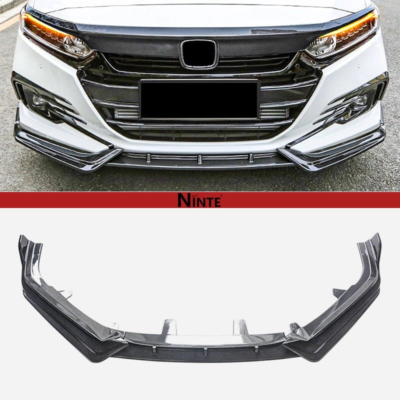 NINTE Front Lip For 2021 - 2022 Honda Accord ABS 3Pcs Front Bumper Splitters - NINTE