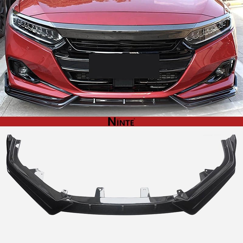 NINTE Front Lip For 2021 - 2022 Honda Accord ABS 3Pcs Front Bumper Splitters - NINTE
