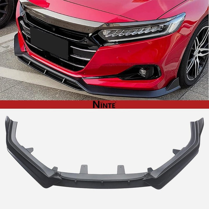 NINTE Front Lip For 2021 - 2022 Honda Accord ABS 3Pcs Front Bumper Splitters - NINTE