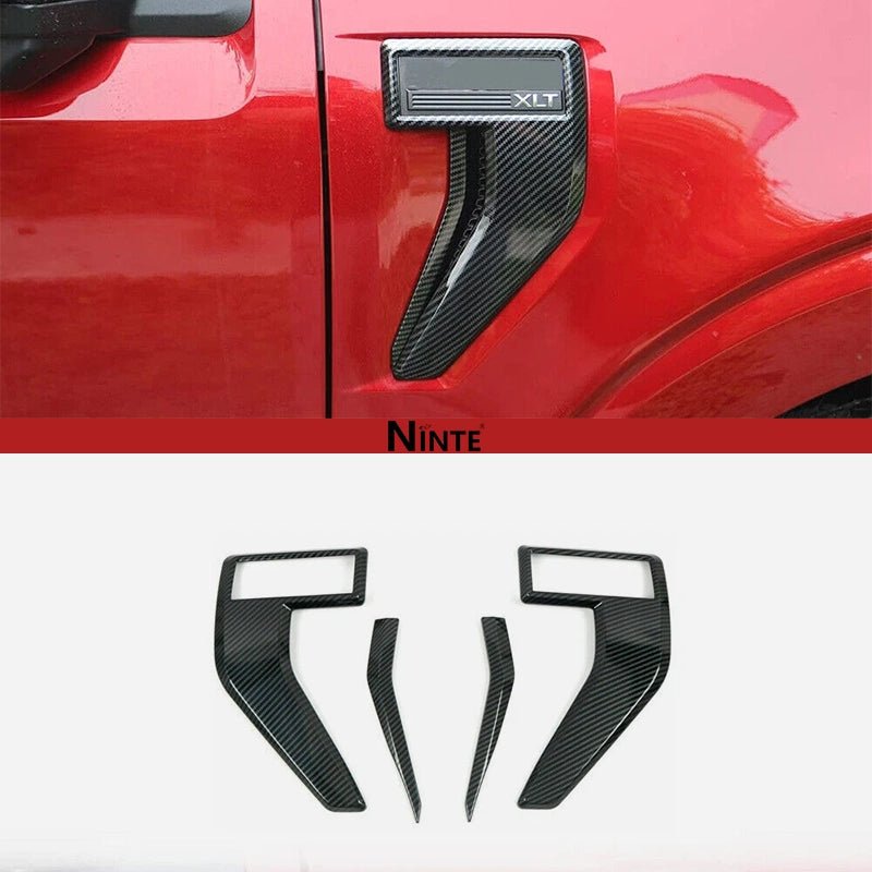 NINTE For 2021 - 2024 Ford F150 Trim Accessories Front Fender Side Vent Decor Cover - NINTE