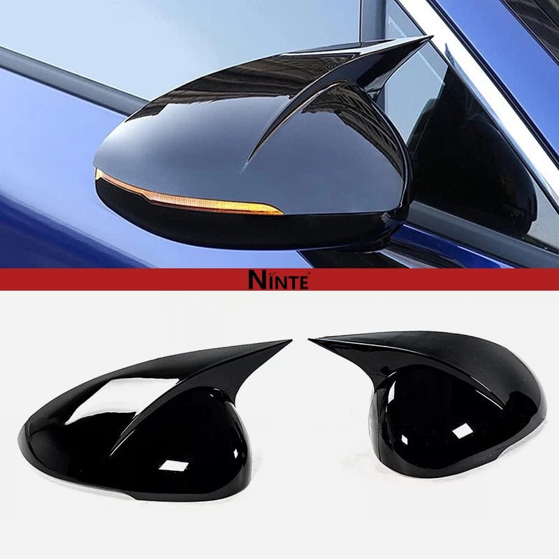 NINTE For 2021 - 2025 KIA K5 M Style Side View Mirror Cover Add On Overlay Gloss Black - NINTE