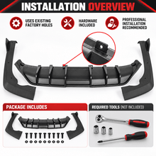 NINTE Rear Diffuser For 2021-2024 Kia K5 GT-Line Sedan - NINTE