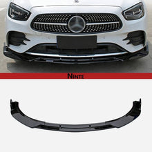 Load image into Gallery viewer, NINTE Front Lip For 2021 - 2023 Benz E - Class W213 C238 A238 E350 E450 AMG E53 Front Lip Lower Bumper Splitter ABS 3 PCs - NINTE