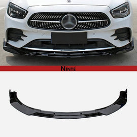 NINTE Front Lip For 2021 - 2023 Benz E - Class W213 C238 A238 E350 E450 AMG E53 Front Lip Lower Bumper Splitter ABS 3 PCs - NINTE