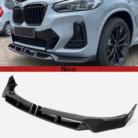 NINTE Front Lip For 2022-2024 LCI BMW G01 G02 X3 X4 M-Sport Front Bumper Splitter
