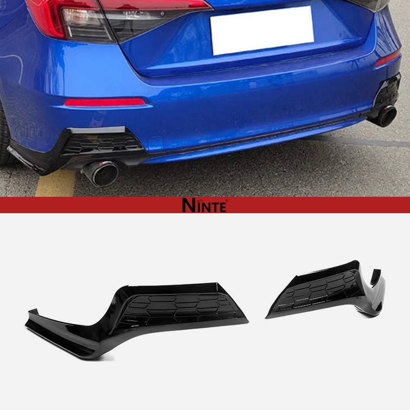 NINTE MD Style Rear Diffuser UnderBody + Side Aprons For 2022 - 2026 Honda Civic Sedan - NINTE