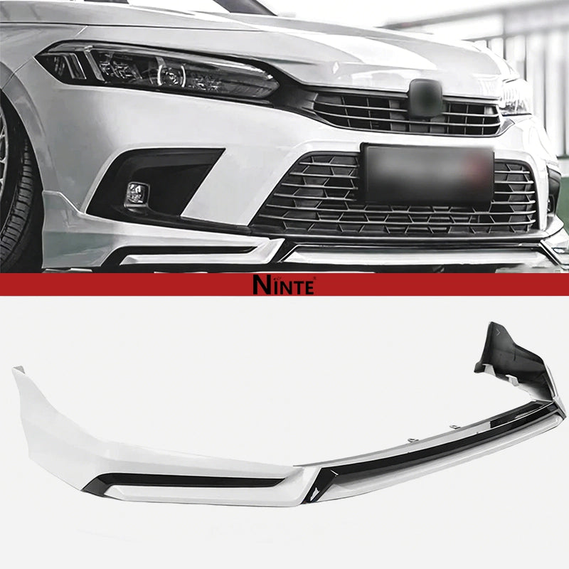 NINTE Front Lip For 2022-2024 Honda Civic Sedan/Hatchback Yofer V3 Style Bumper Spliter Chin