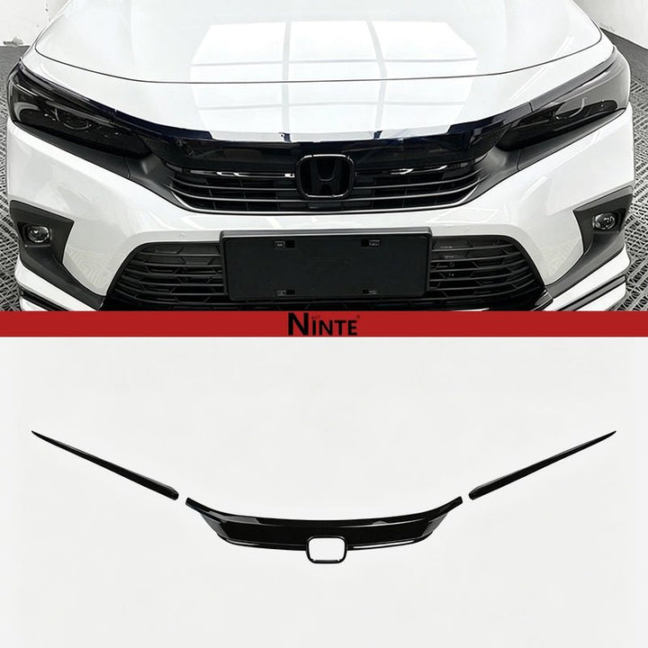 NINTE For 2022 - 2026 Honda Civic 11th Gen Front Hood Bonnet Cover Trim - NINTE