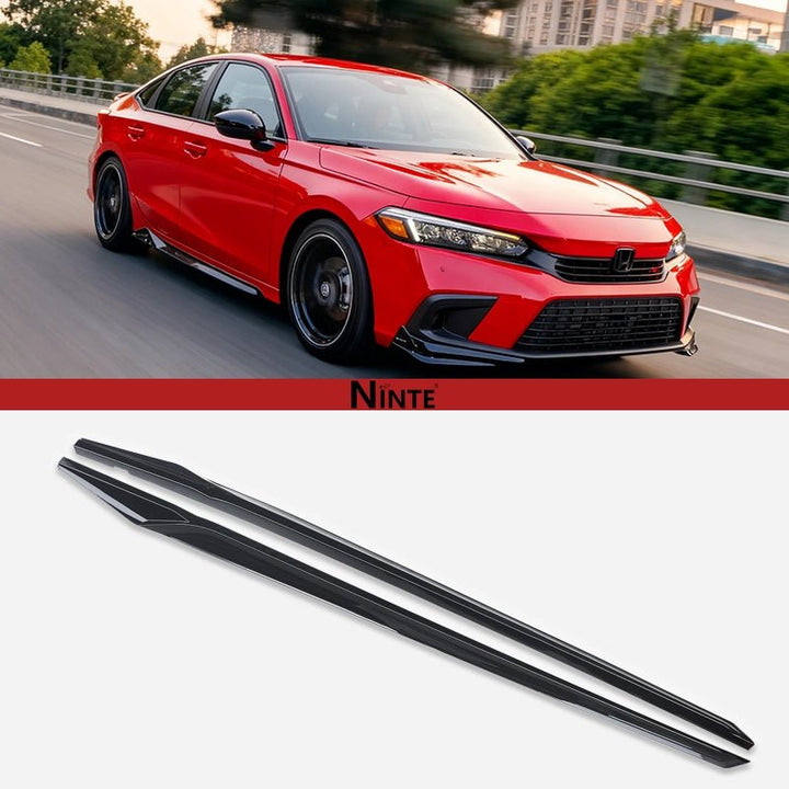 NINTE HPD Style Side Skirts For 2022 - 2025 Honda Civic Sedan& Hatchback - NINTE