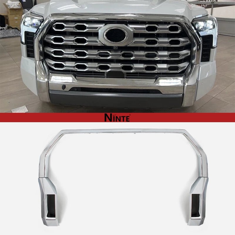 NINTE Front Bumper Grille Trim Molding For 2022 - 2026 Toyota Tundra - NINTE