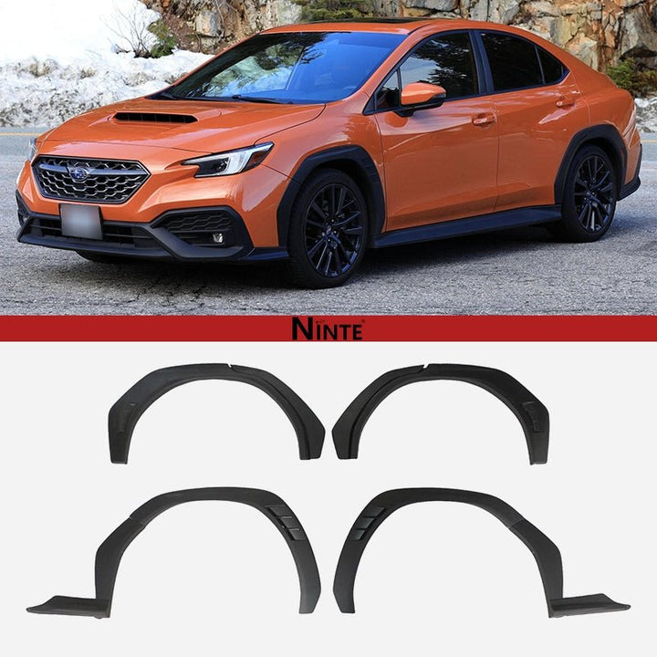 NINTE Paint Matched Fender Flares For 2022 - 2025 Subaru WRX AFD - AeroflowDynamics - NINTE