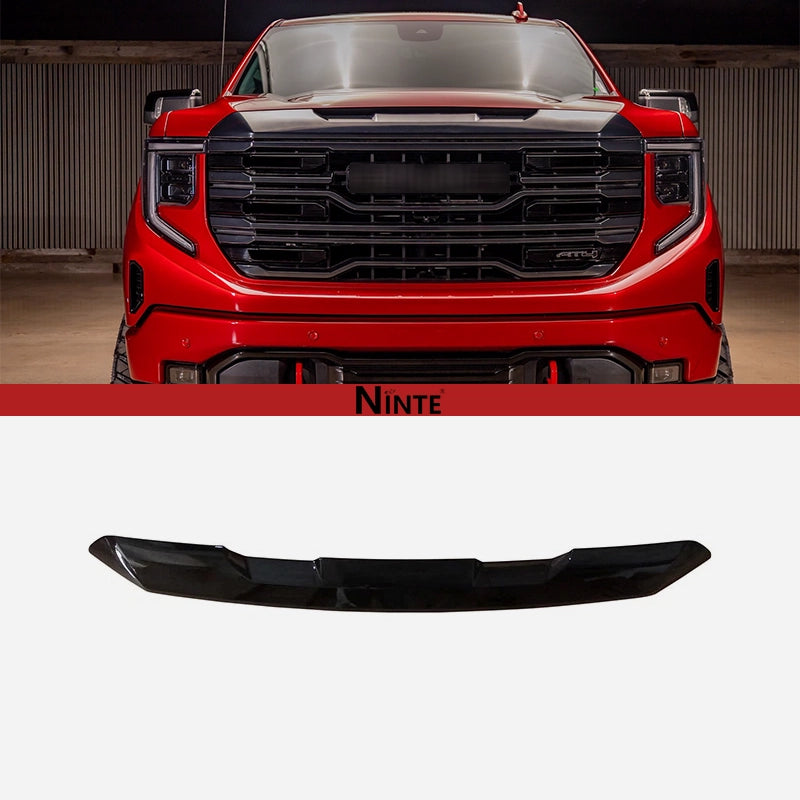 NINTE For 2022-2025 GMC Sierra 1500 AT4 SLT Grille Cover ABS Mesh Style with Camera Hole Non-replacement