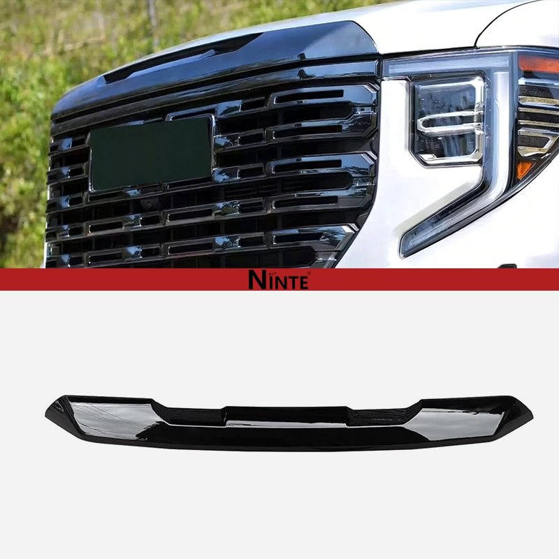 Front Grille Upper Top Molding Trim Piece Fit for GMC Sierra 1500 2022-2025 Chrome One Piece Style Without Logo