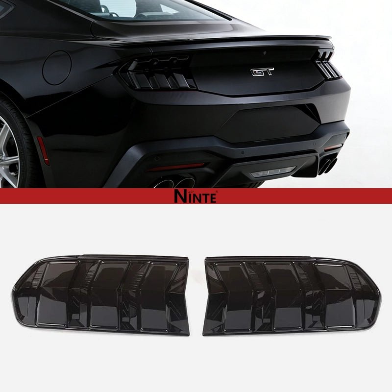 NINTE Smoked Tail Light Lamp Cover Guard Trim For 2018 - 2025 FORD Mustang - NINTE