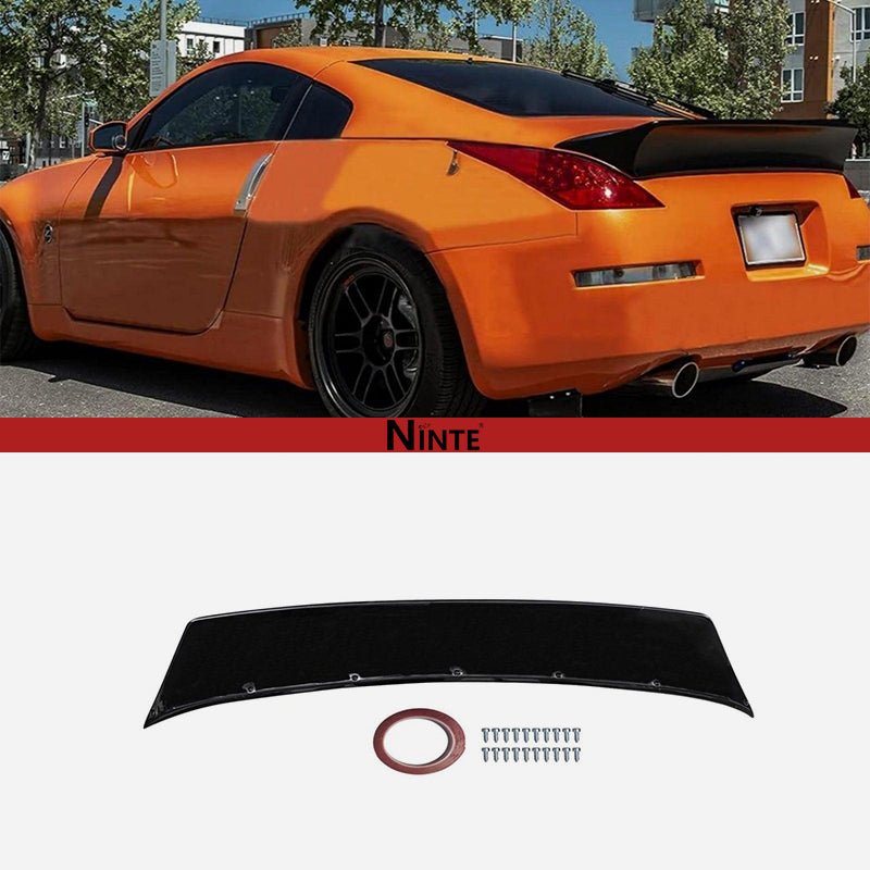 NINTE V Style Rear Spoiler Ducktail Lip for 2003 - 2008 Nissan 350Z Fairlady Z33 - NINTE